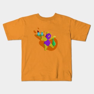 A colorful  bartender panda (version2) Kids T-Shirt